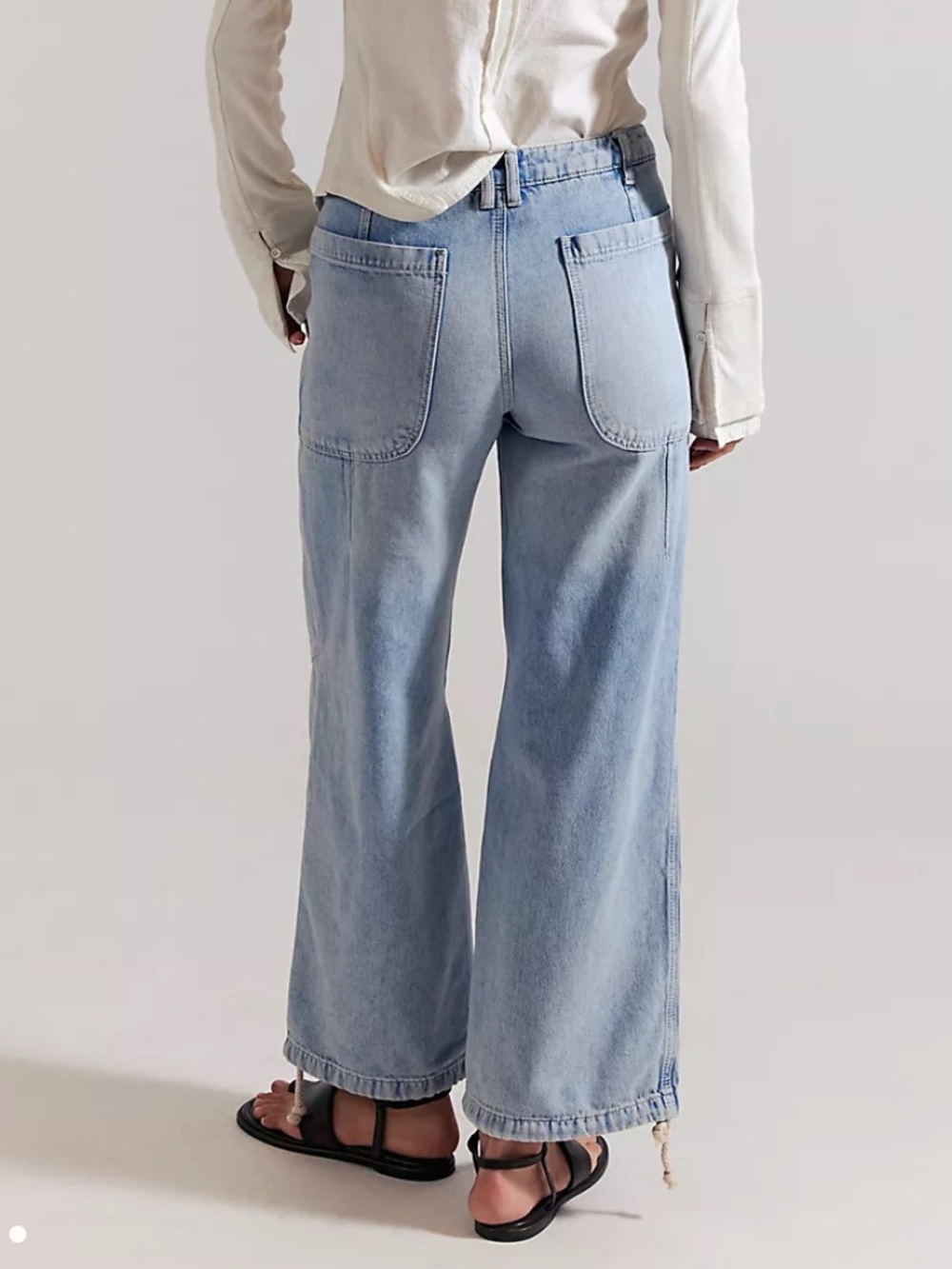 Free People We The Free Love Language Pull-On Jeans - Picture 2 of 9